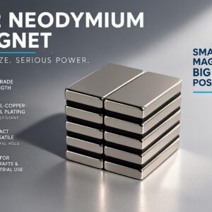 Rare Earth Neodymium Magnet - 1" x 1/2" x 1/8" Thick - N52 Power (10-PACK)