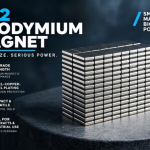 Rare Earth Neodymium Magnet - 1" x 1/2" x 1/8" Thick - N52 Power (256-PACK)